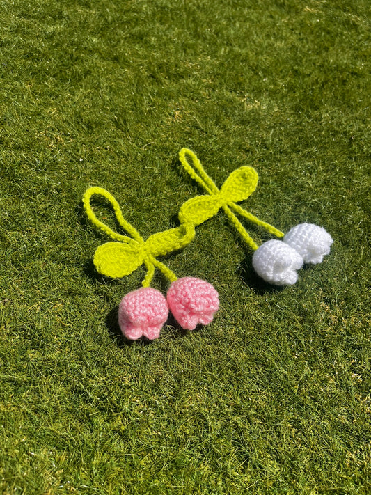 Blooming Duo Flower Keychain